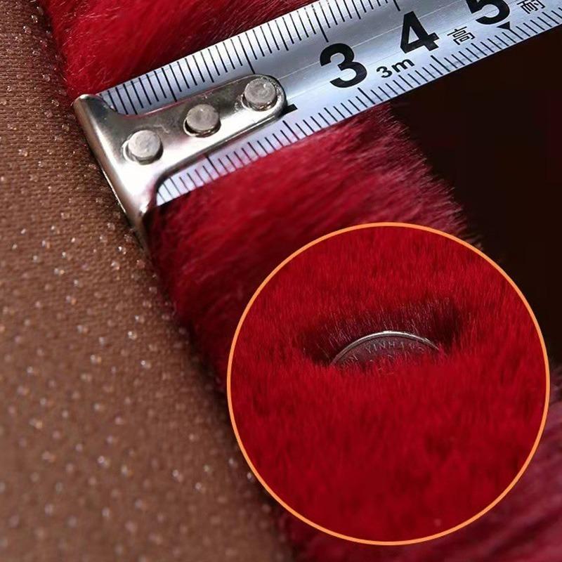 Универсальная подушка для автомобильного сиденья, толстый плюшевый мягкий чехол для автомобильного сиденья с искусственным мехом