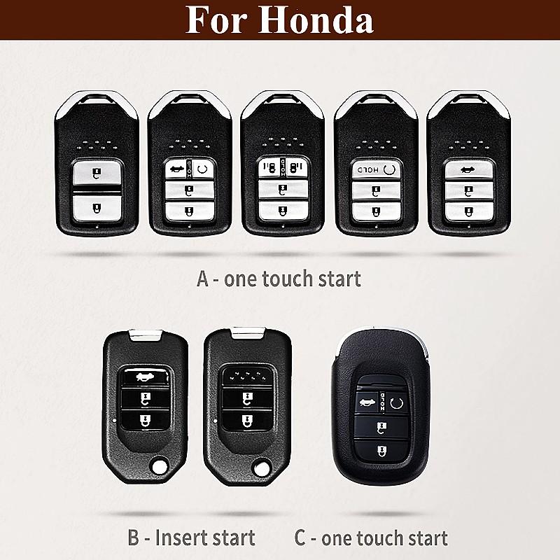 Чехол для автомобильного ключа для Honda, чехол для автомобильного ключа с брелком, подходит для Honda, подходит для Civic, для HR-V CRV Odyssey Accord Original