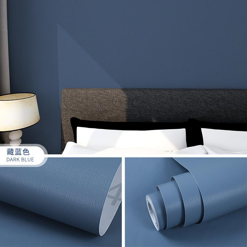 Однотонные обои из ПВХ, самоклеящиеся утолщенные обои для оклейки стен, ремоделирования мебели, обои для ремонта