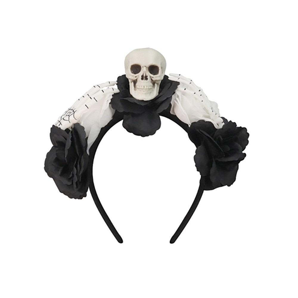 Halloween Decor Halloween Hair Hoop Simulation Flower Gothic Flower Hairband  Girls/Children
