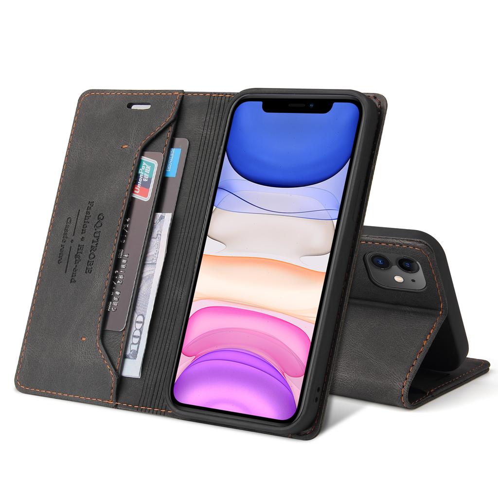 Роскошный защитный кожаный флип-чехол с защитой от RFID для iPhone 15 14 13 12 11 Pro Max SE 2 X XS XR 8 7 Plus, чехол-кошелек с подставкой для телефона