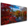 Three Piece Picture Canvas Print Japanese Garden Landscape