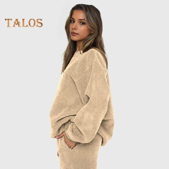 Женский комплект из 2 предметов: топ и брюки, длинный рукав, эластичная манжета, толстовка, однотонный эластичный цвет, высокая талия, облегающие брюки, спортивный костюм для фитнеса