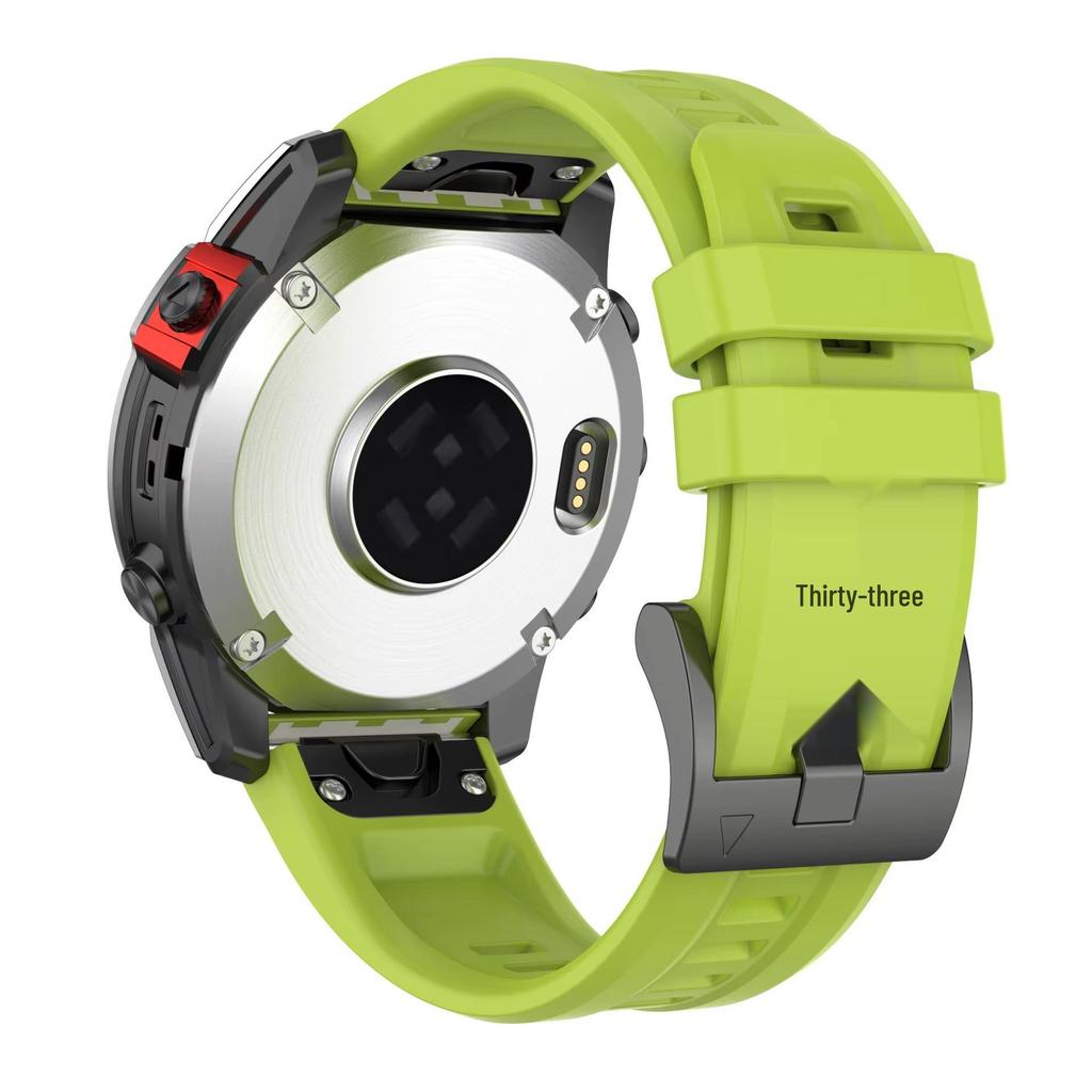 Силиконовый ремешок для часов Garmin Fenix 7/7s/7X Pro с быстросъемным креплением, стиль как у официального для моделей Fenix 5/6/935