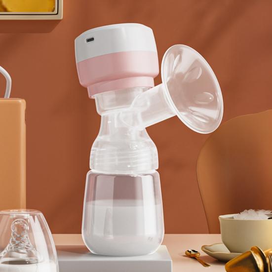Electric Breast Pump Portable Hands-Free Silent Pump with 2 Modes BPA-Free Manual Breast Milk Extractor for Breastfeeding On-the-Go