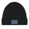 Bonnet Drapeau Grèce En Noir