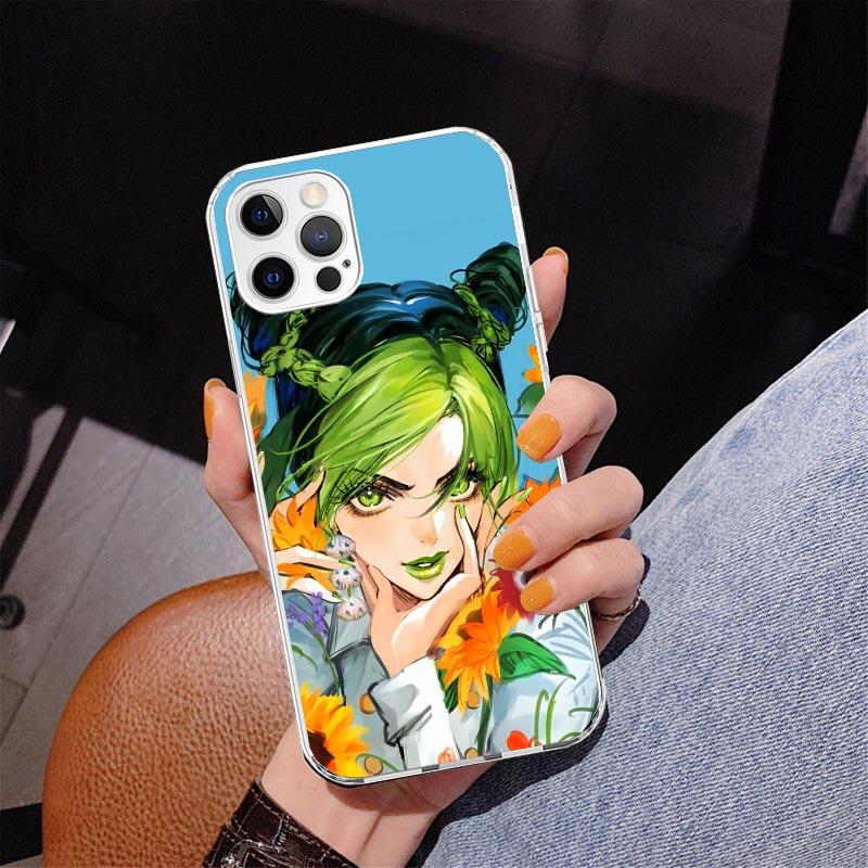 Чехол для телефона JoJo's Bizarre Adventure Джолин Куджо для iPhone 17 Air 16 Pro Max 16E 15 + 14 Plus 11 12 13 Mini 7 8 SE Подарок Печать C