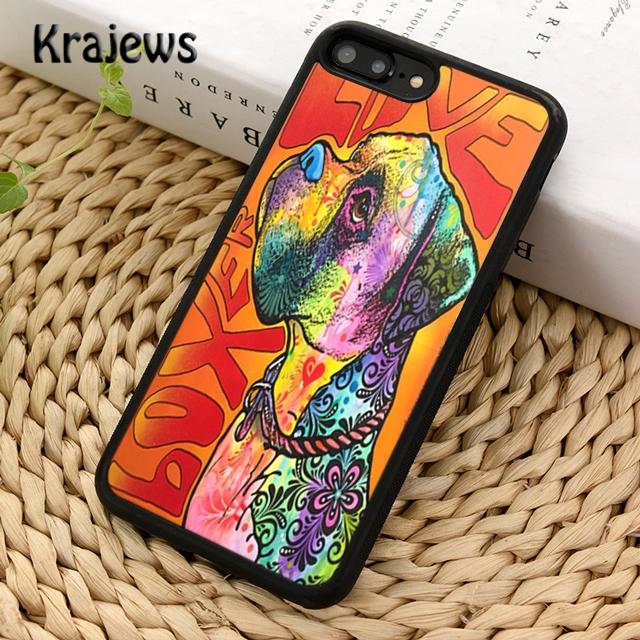 Чехол для телефона Krajews Boxer Dog Puppy Puppies Design для iPhone 14 5 SE 6s 7 8 plus X XR XS 11 12 13 pro max Samsung S21 S22 ultra