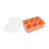 6 Grid Big Ice Cube Tray Mold with Lids Giant Jumbo Large Silicone Ice Cube Square Box Stackable DIY Whisky Ice Maker Kitchen
