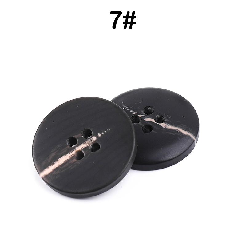 New 10Pcs Resin 4 Holes Buttons Sewing Accessories Size Complete For Clothing Decorative Plastic Buttons Handmade Diy