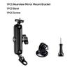 Motorcycle Handlebar Mount Mirror Holder Bicycle Mount For GoPro 13 12 11 10 9 Insta360 SJCAM DJI Osmo Action Camera Accessories