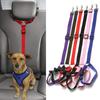 Pet Car Leash Car Seat Belt Pet Leash Dog Adjustable Safety Rope