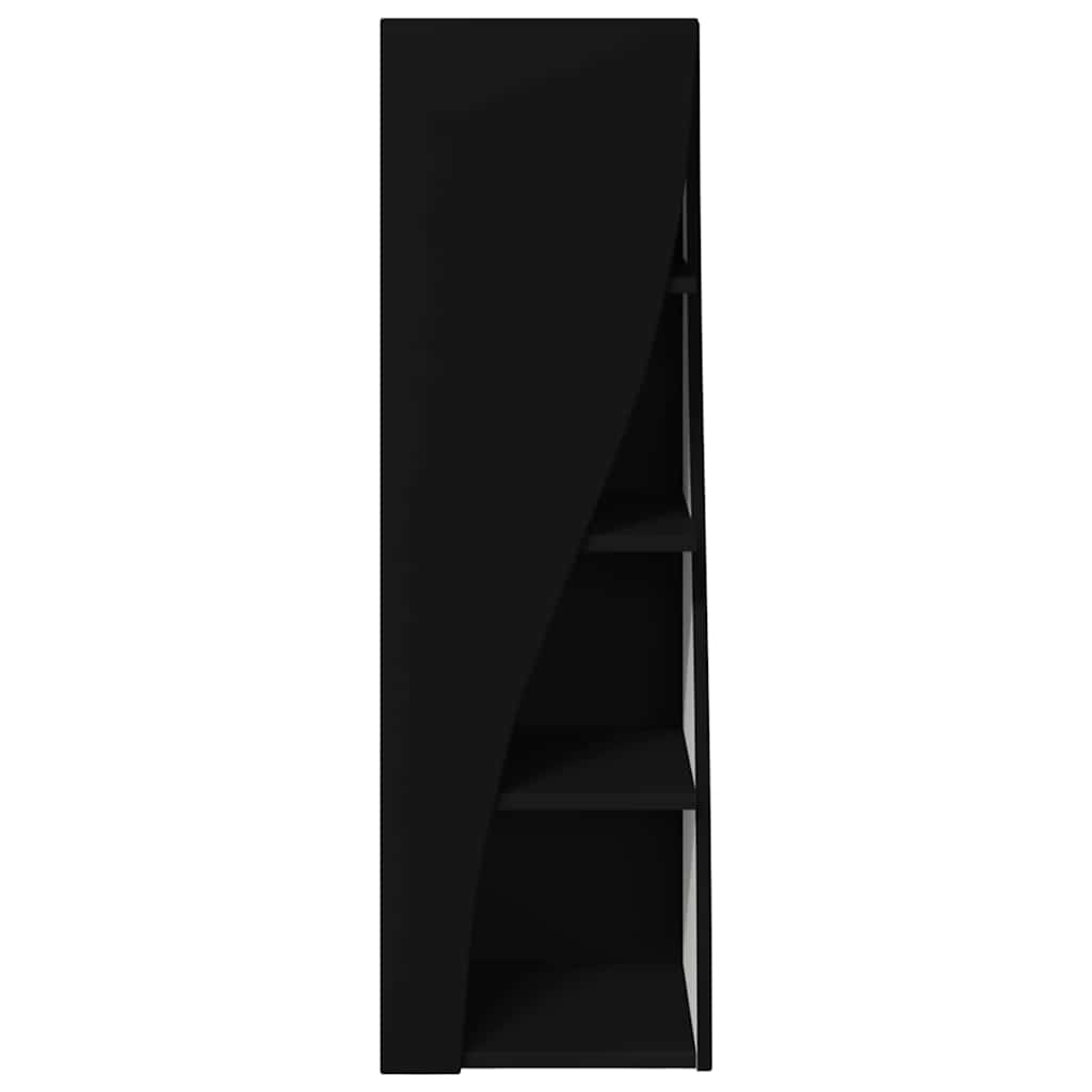 Corner Cabinet Black 32 x 32 x 102 cm Engineered Wood