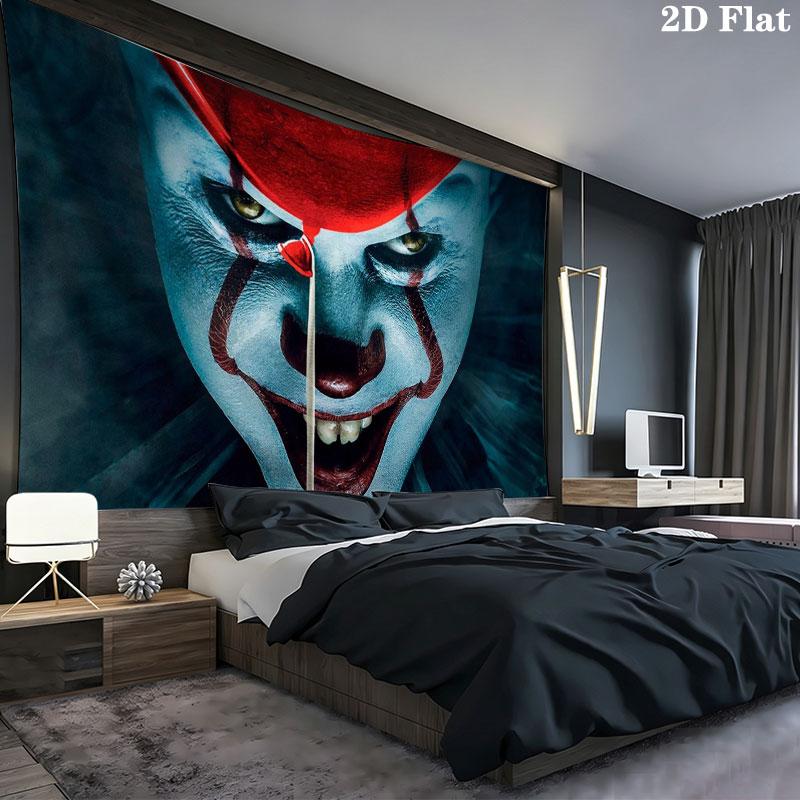 IT Wall tapestry, aesthetic printed fabric blanket, suitable for bedroom, living room, and home decor.
