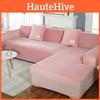 Simple Solid Color Plush Surface Sofa Protection Cover With Anti Slip Strip For Household Protection