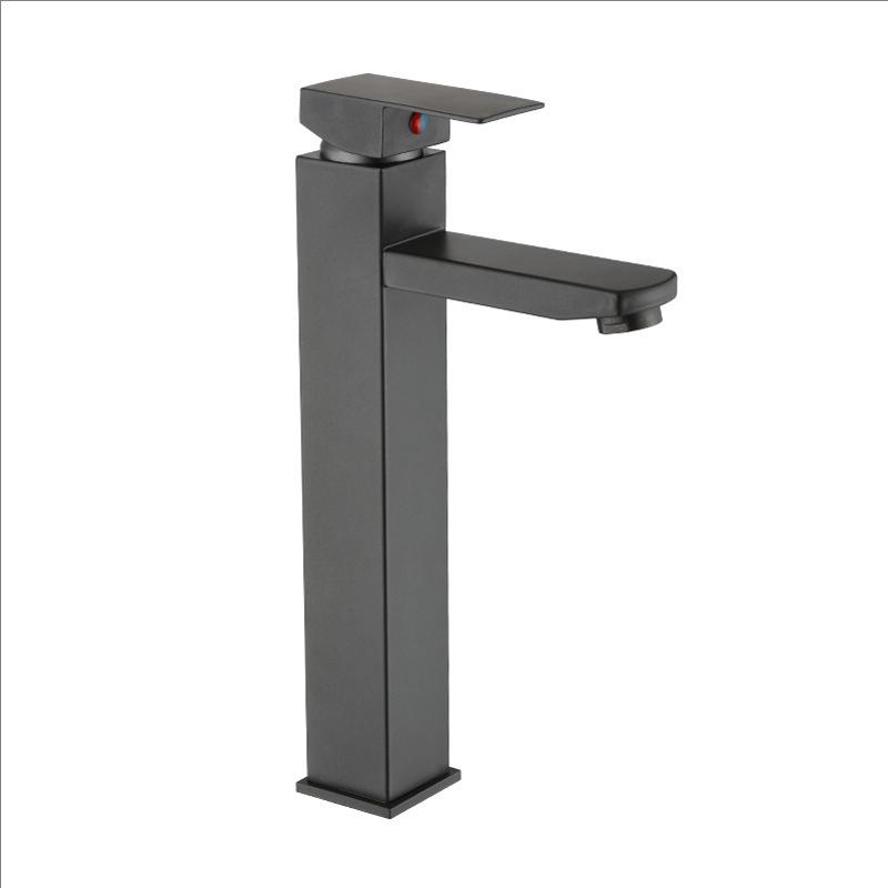 Черный смеситель для раковины Горячий и холодный смесители Смесители для раковины в ванной Однорычажный Кремово-белый Смесители для раковины Серо-белый