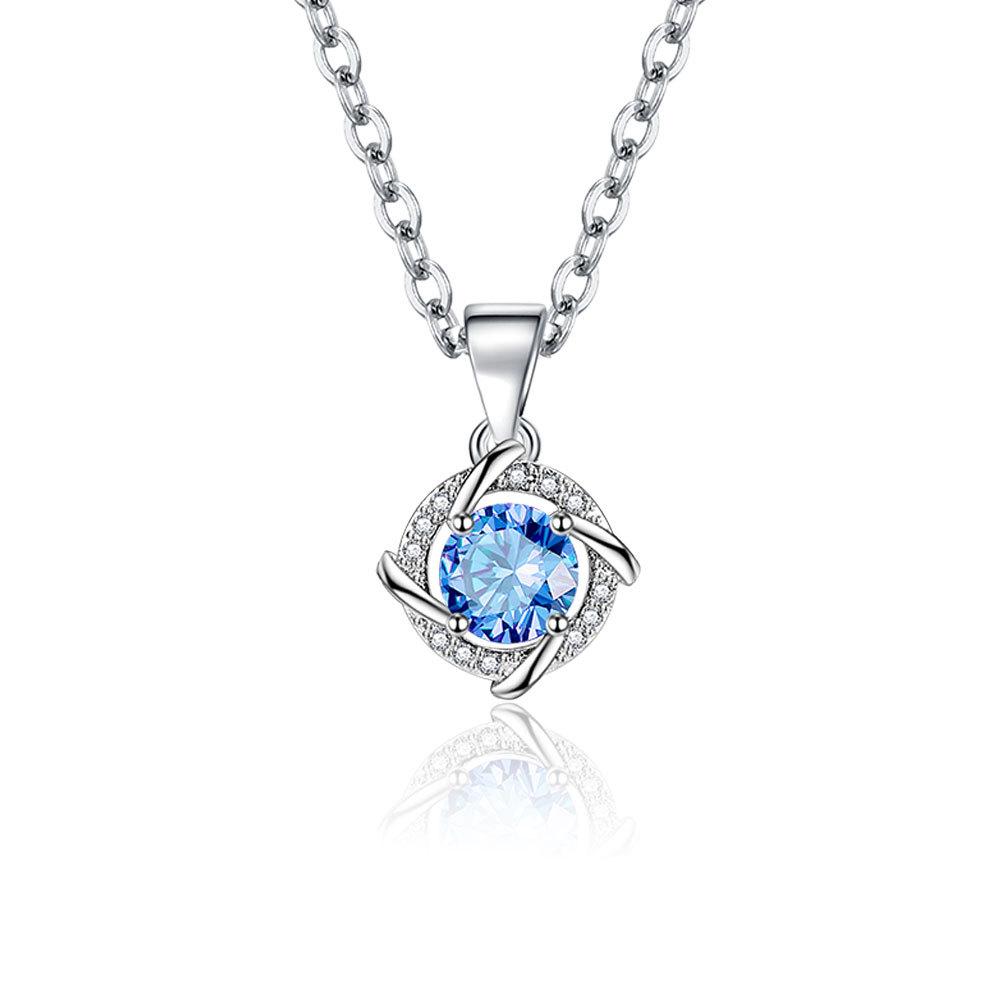 Tmall Четырехлистный клевер кулон ожерелье серьги-гвоздики браслет набор женские бриллиантовые ветряная мельница вращающиеся счастливые серьги