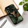 Чехол для телефона с оленем, черный силиконовый, мягкий, для Samsung Galaxy A73, A72, A71, A70, A53, A52, A51