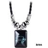 Ladies 12 Zodiac Astrology Design Pendant Necklace Constellation Galaxy
