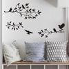 Home Fashion Decoration Bird Wall Stickers Tree Leaf Decorative Vinyl for Children's Living Room Stickers On The Wall Accessory