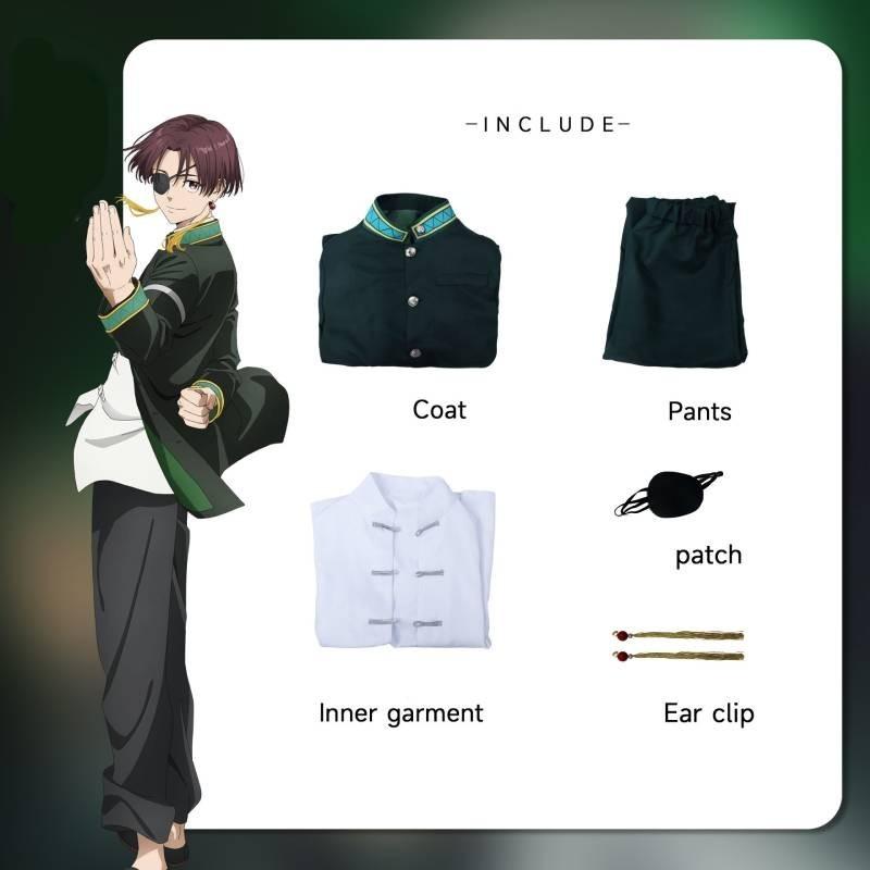 Ветрозащитная куртка из полиэстера, костюм для косплея с аксессуарами