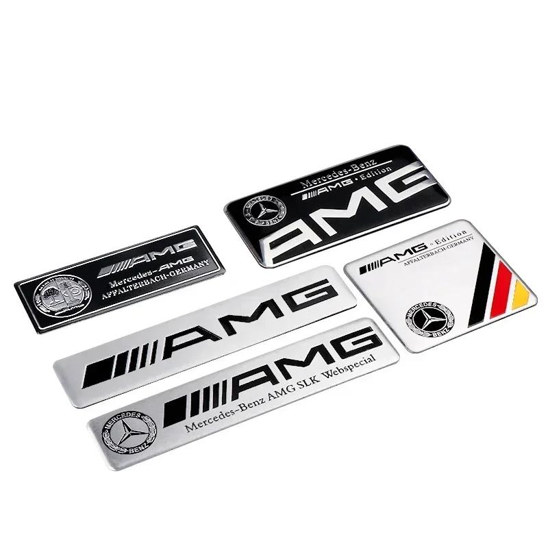 3D Aluminum Car Body Trunk Decor Sticker Auto Refit Accessorie For Mercedes Benz AMG A B G S Class W211 W124 W128 W140 W168 W176 DC2