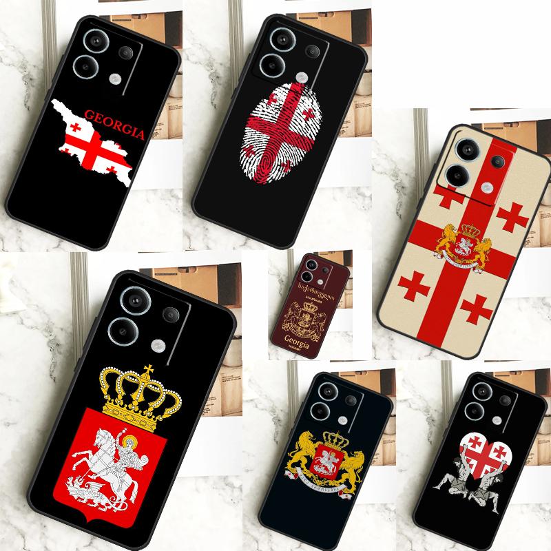 Чехол с флагом Грузии для Xiaomi Redmi 12 13 C 9C 10C Redmi Note 13 Pro 9 10 11 12 9S 10S 11S 12S Задняя крышка