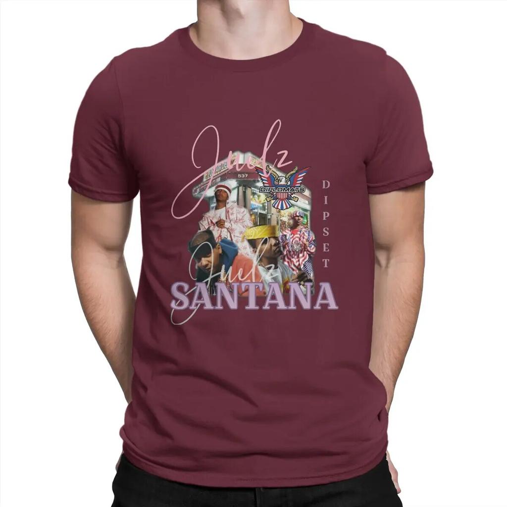 Juelz Santana футболка унисекс Santana Crewneck с коротким рукавом тканевая футболка забавная идея подарка высшего качества