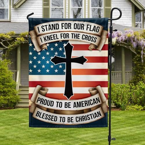 Patriotic Cross ag Proud to be American Blessed to be Christian Graden ag ZZO EEZ