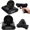 Electronics Desk Clock Digital Gun Alarm Clock Gadget Target Laser Shoot For News  Children's Alarm Clock Table Awakening