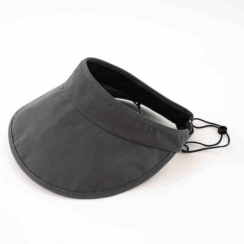 Женский козырек от солнца UPF50+ с защитой от УФ-лучей, летняя дышащая складная шляпа, надежная фиксация для бега и путешествий на открытом воздухе