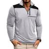 Men's Pullover Mock Neck Sweatshirts Athletic Casual Long Sleeve Golf Shirts