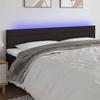 VidaXL LED Headboard Bedroom Furniture Double Bed Accessory Head of Bed Frame Interior Black 3121776