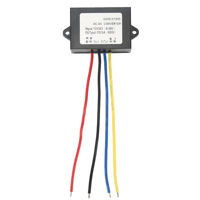 Модуль регулятора напряжения DC-DC IP67 Водонепроницаемый корпус из ПП Преобразователь напряжения 12В 24В 9-36В в 12В 5А