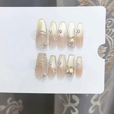 Чисто ручная фототерапия носимые планшеты для ногтей осенняя история носимые готовые изделия многоразовый дизайн ногтей