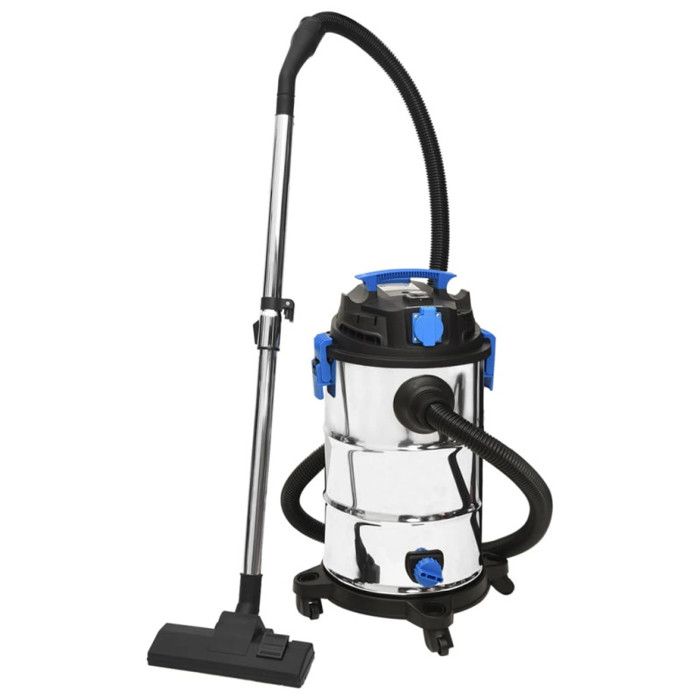 Aspirateur sec et humide 1200 W 30 L Argenté