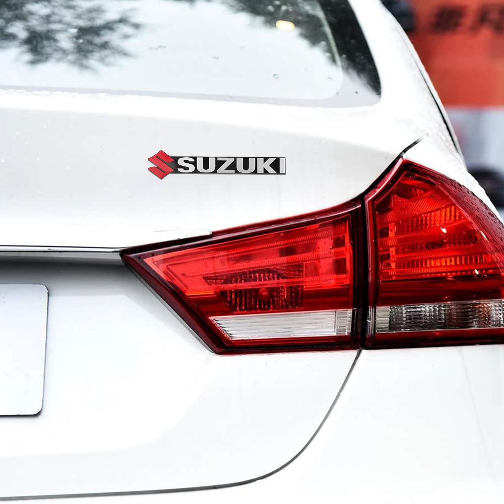 Suzuki Логотип Автомобильная Буква на Капот Значок на Задний Багажник Наклейка Аксессуары Для Ignis SX4 Alto Alivio Samurai Gsxr Jimny