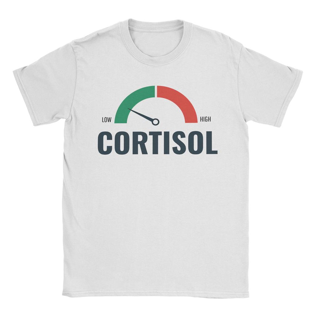 Unisex Unisex Tshirt Funny Low Cortisol Levels Meme Vintage Pure Cotton Tees Short Sleeve T Shirts O Neck Clothes Party