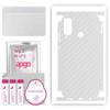 apgo Protective Skin Sticker for the Back+sides Compatible with Honor Play 4T, Full Wrap Film, Foil, Vinyl - Pattern Transparent Carbon