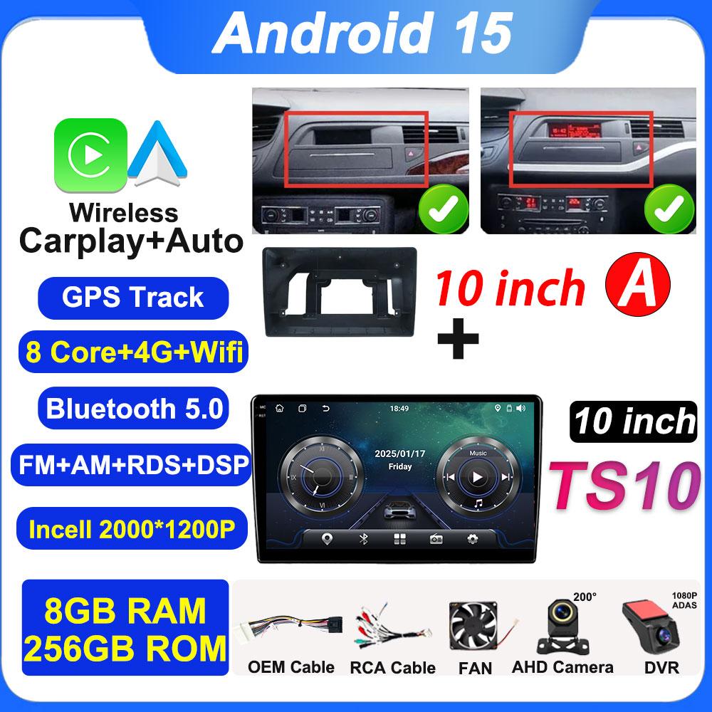 7inch 10inch Screen For Citroen C5 X7 Carplay Android Auto Autoradio 4G BT GPS Navigation Car Radio Player Stereo Wifi