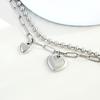 Double-Layer Heart Bracelet: Trendy Hip-Hop Design with Unique Style
