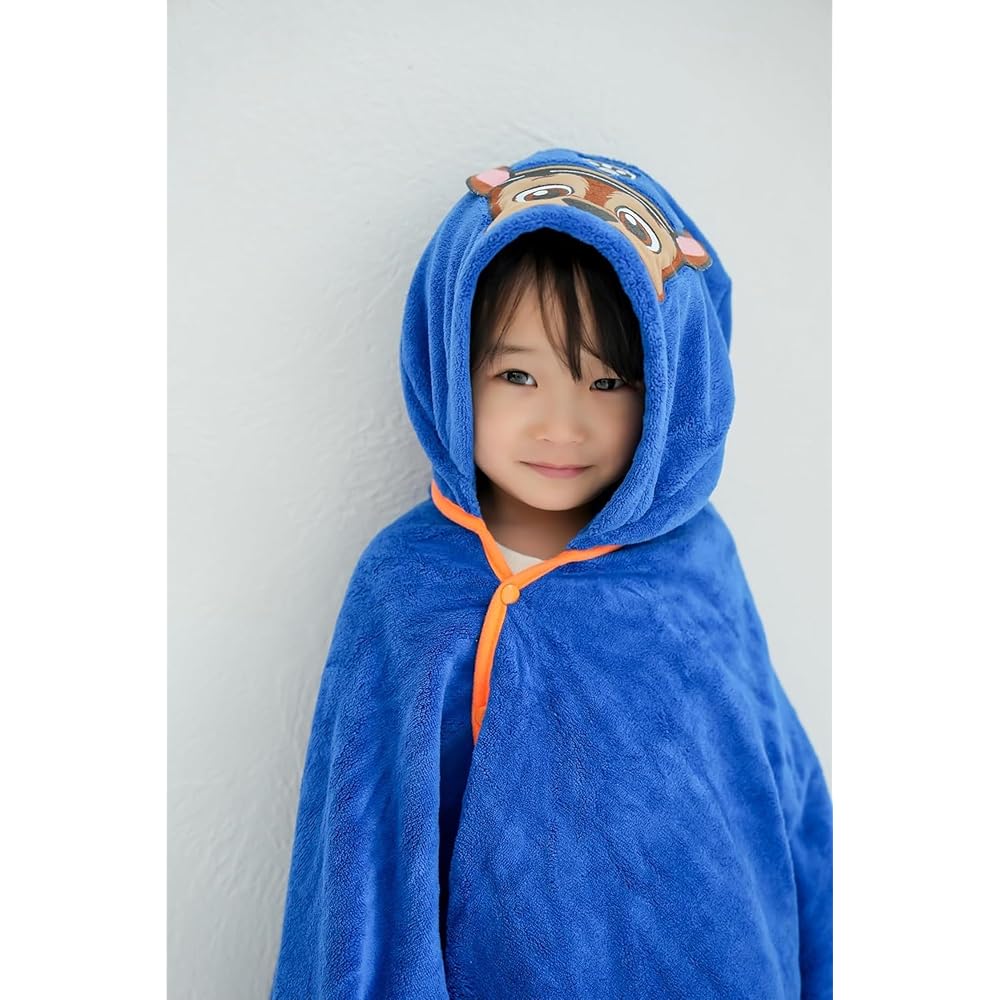 Skater Kids' Bath Poncho with Hood, Quick-Drying, 108 x 92cm, Paw Patrol, Boys, BPO1-A