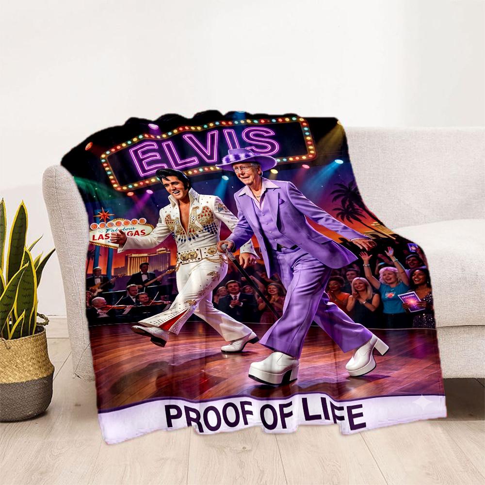 Elvis Presley Performance Blanket Warmthful Decor Great for Picnics Sofa Office Chair Four Seasons Multipurpose Stylish Decor
