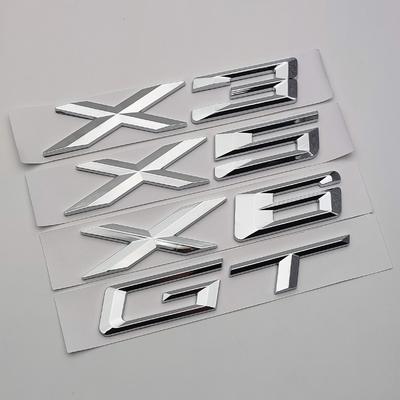 3D ABS Chrome логотип X3 X5 X6 GT эмблема автомобиля значок наклейка на багажник для X5 E70 E53 F15 G05 X3 X5 X6 GT Stikcer аксессуары