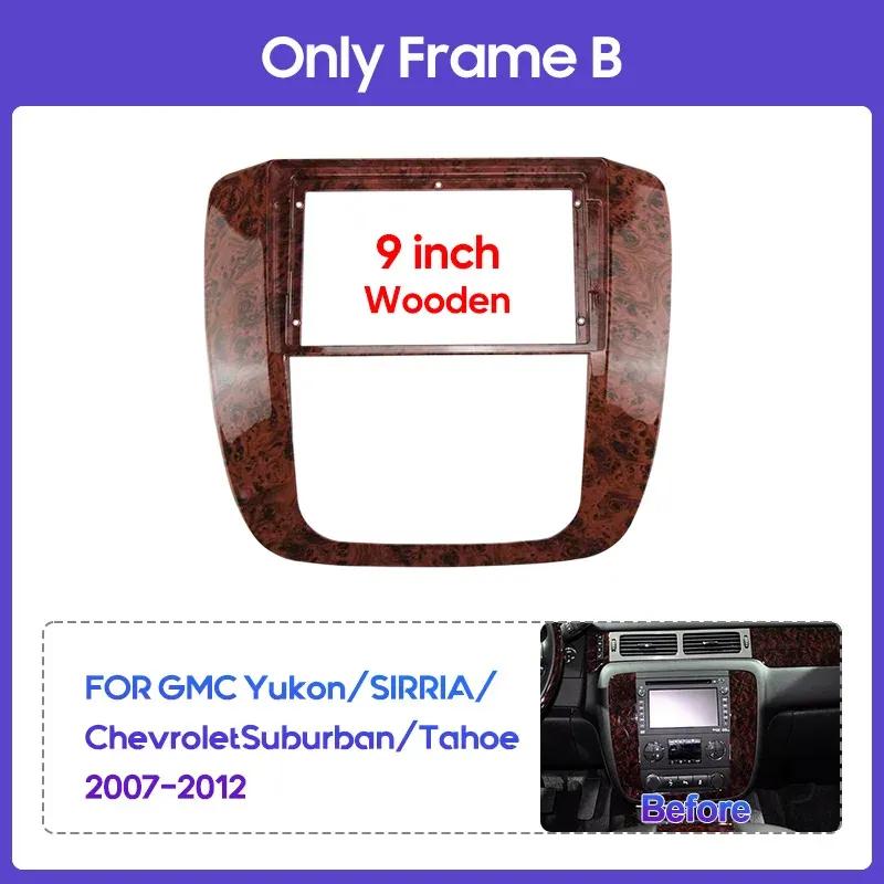 9inch FOR GMC Yukon/SIRRIA/ChevroletSuburban/Tahoe 2007-2012 Car stereo radio Android frame panel Center fascia cable harness