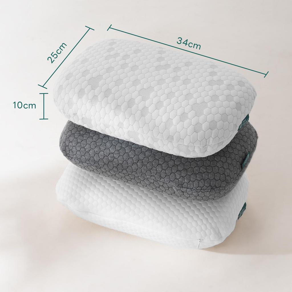 TEXSTEAD Back Pain Relief Cushion  High-Resilience Mini Pillow  Nap Pillow  Napping Pillow for Comfort  Sleep Pillow  Car Pillow  Non-Slip and