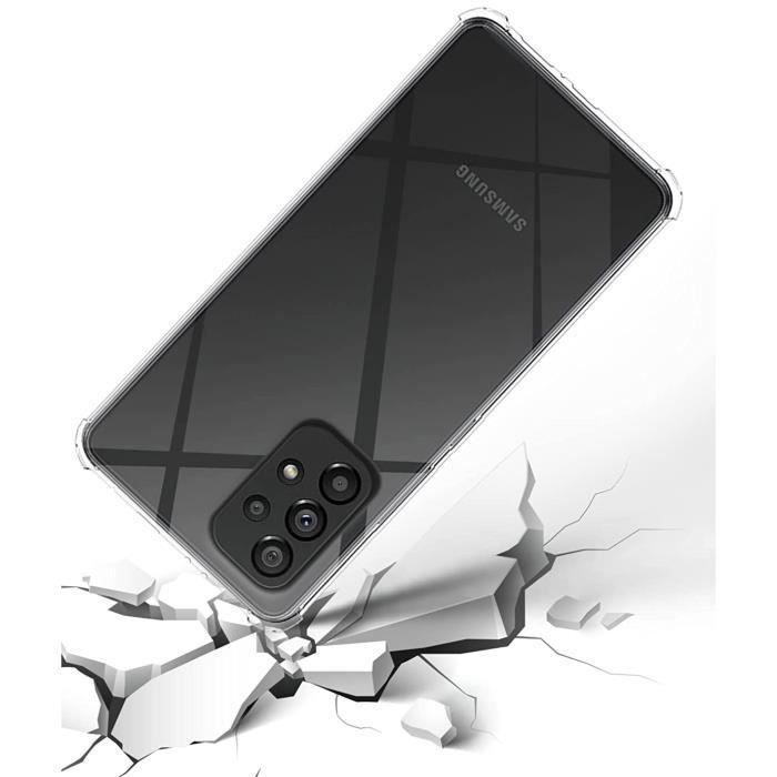 Coque pour Samsung Galaxy A33 5G - Antichoc Protection Silicone Souple Transparent Phonillico®