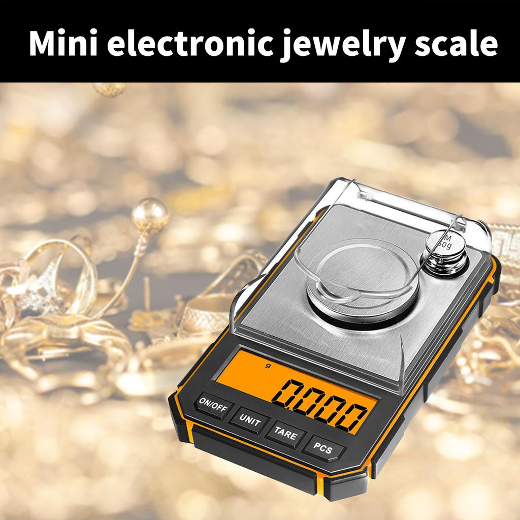 Portable Digital Pocket Scales 50g 0.001g for Gold Jewelry Grams Balance Weight Car Key Pocket Electronic Scales