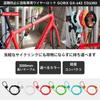 GORIX Key Type Wire Lock Type Detachable Cable Bicycle Road Bike Mountain Bike Cross Bike 3 Digit Key Black [Lightweight Lock] Anti-Theft 4.8mmx2000mm