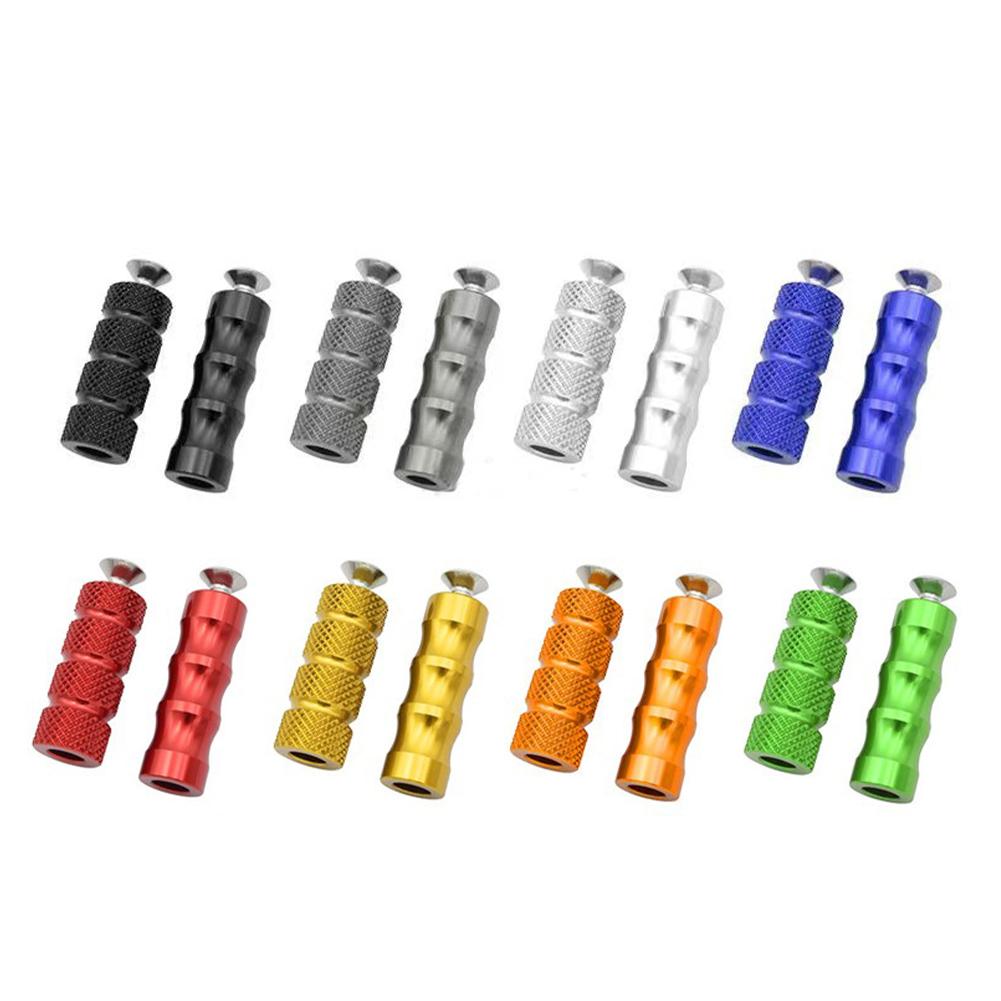 2 шт мотоцикл ЧПУ универсальный M6 гоночный рычаг переключения передач штифт педаль тормоза рычаг переключения передач подножки мотоциклетные подножки алюминий